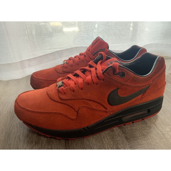 2012 Nike‎ Air Max 1 PRM Premium Pimento 512033-610 size 10.5 - Picture 6 of 9